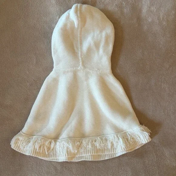GAP Baby Girl's HOODED PONCHO and PANTS Size 18-24 Mth in color Cream - Picture 4 of 6